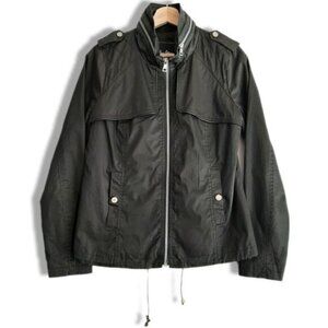 SAM EDELMAN Full-Zip Utility Jacket  Windbreaker Black Sz XS